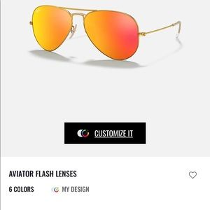 Orange Ray Bans for sale